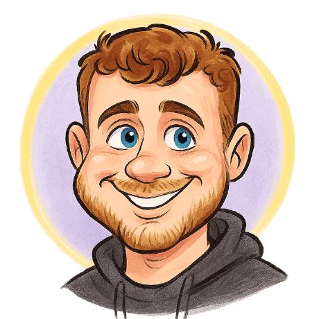Illustrated portrait of Ryan Doering