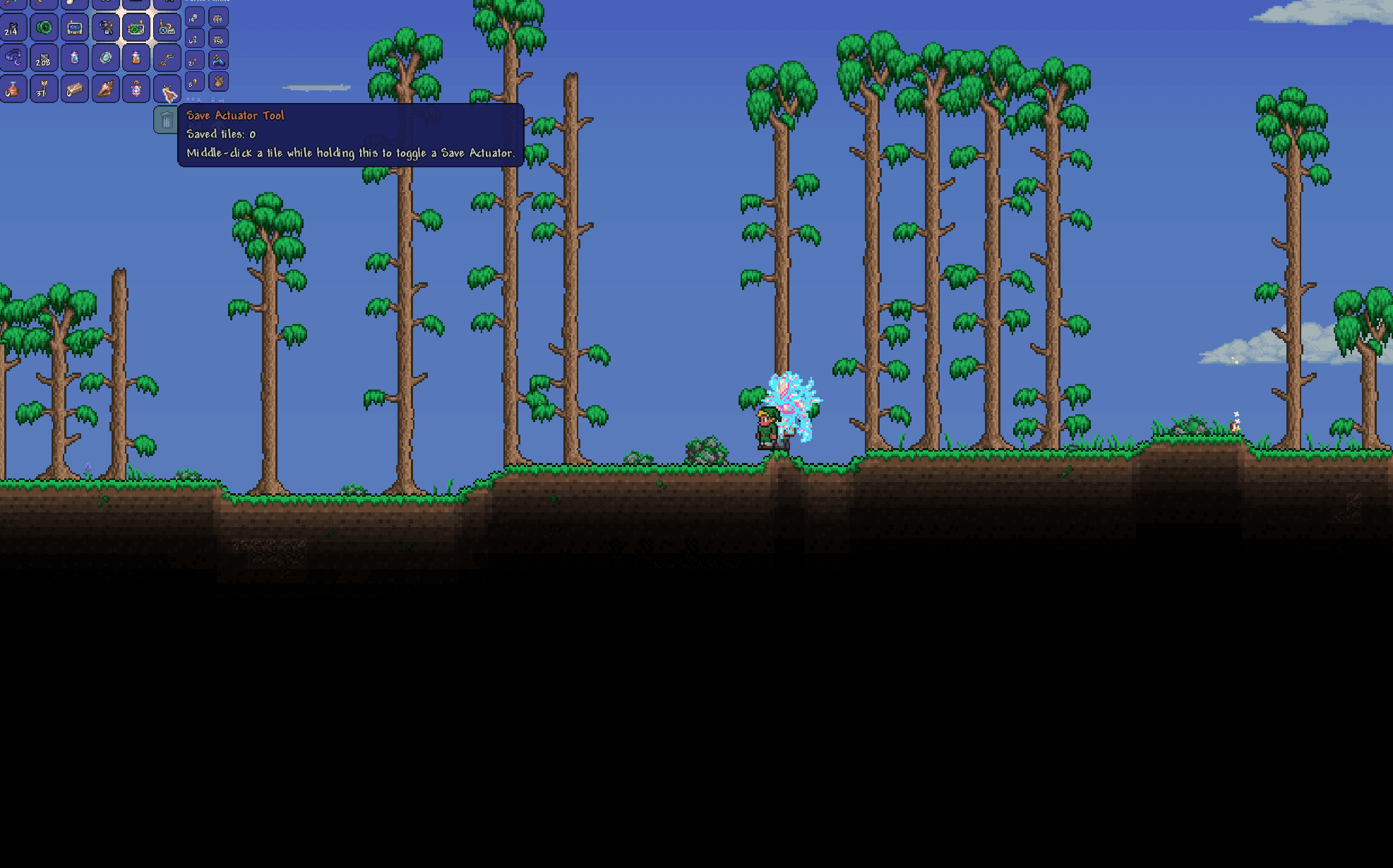 Photograph of In‑game tool UI screenshot showing world regeneration controls and options.